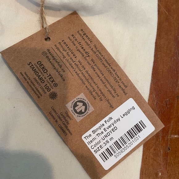 The Simple Folk 3-6 m set NWT muslin shirt cotton pant - Picture 6 of 6